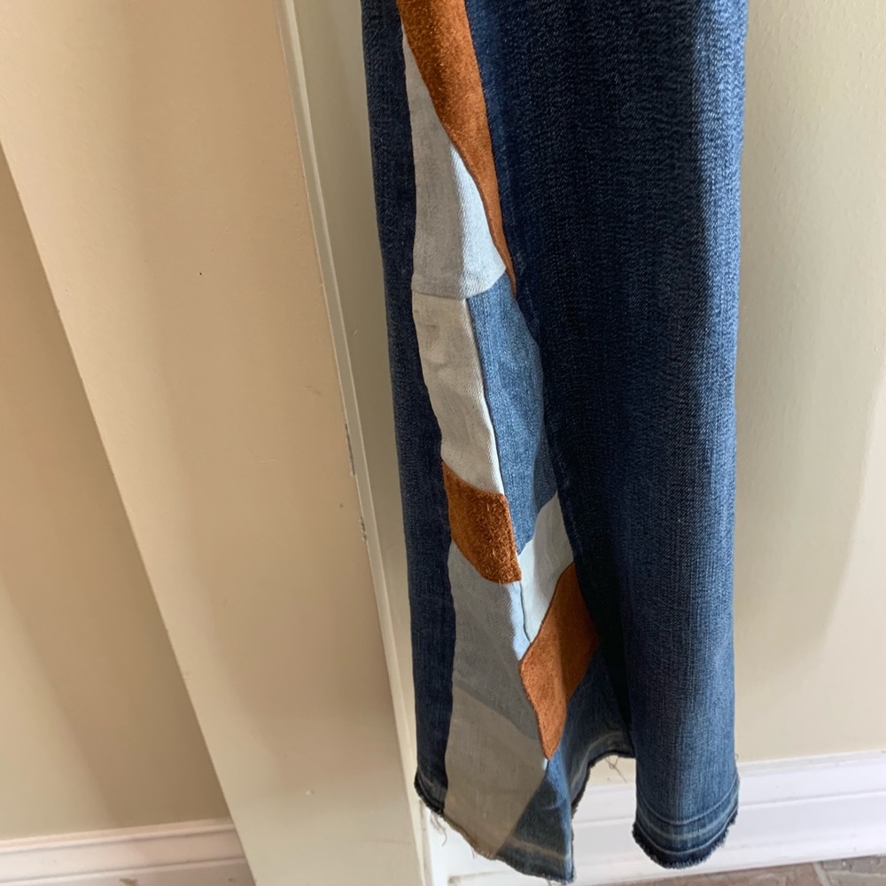 Ag Adriano Goldschmied Patchwork flare jeans 25R - Picture 4 of 8